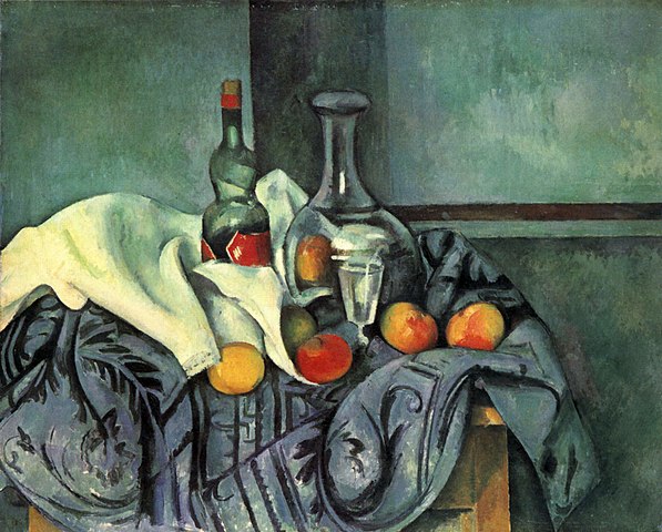 Illustration de l'offre par la bouteille de menthe poivrée de paul Cézanne