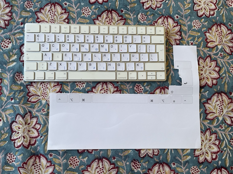Clavier Ergo-L personnalisé